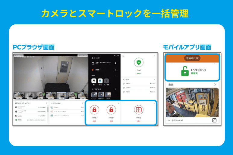 カメラとスマートロックを一括管理.png